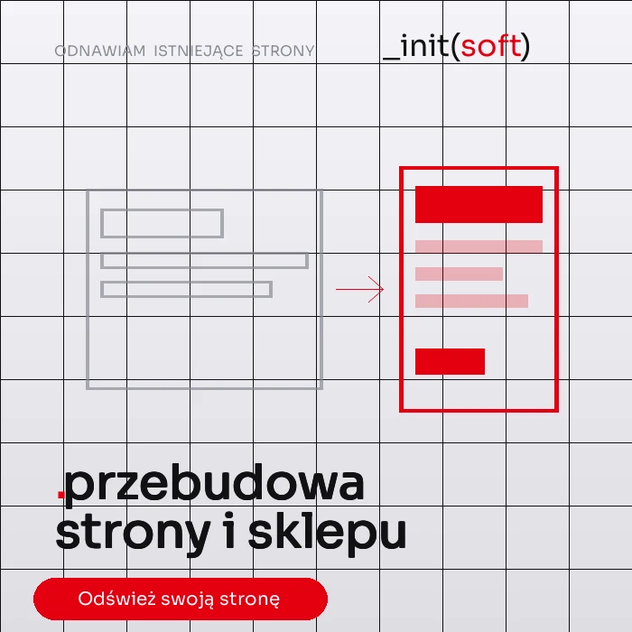 Przebudowa strony internetowej i sklepu — initSoft
