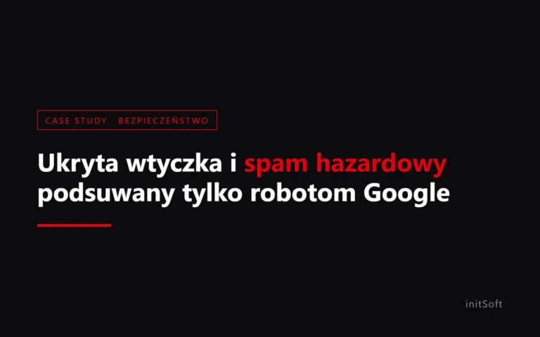 Ukryta wtyczka: inna strona dla Google, inna dla klientów